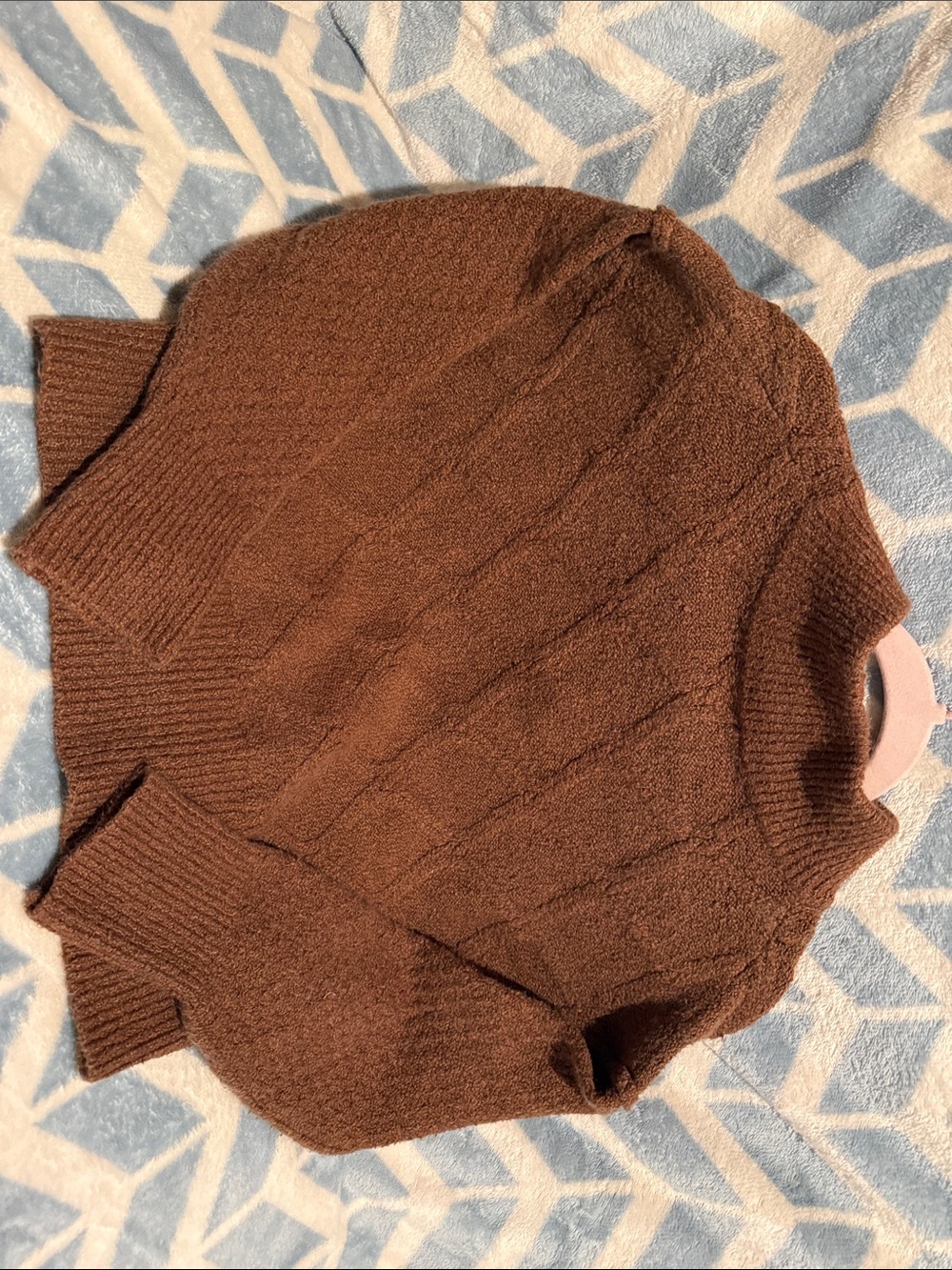 Universal Thread Brown Button-Placket Sweater - Picture 5 of 6